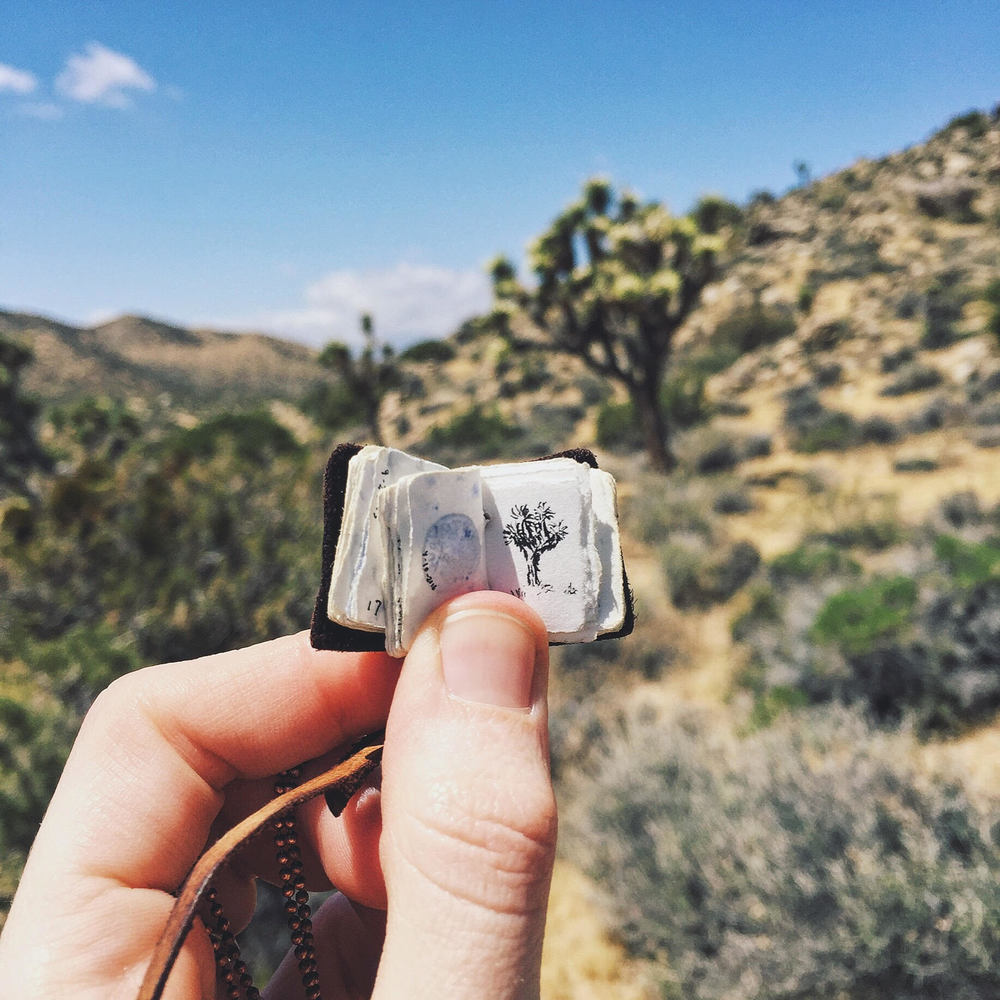 creative hiking mini journal