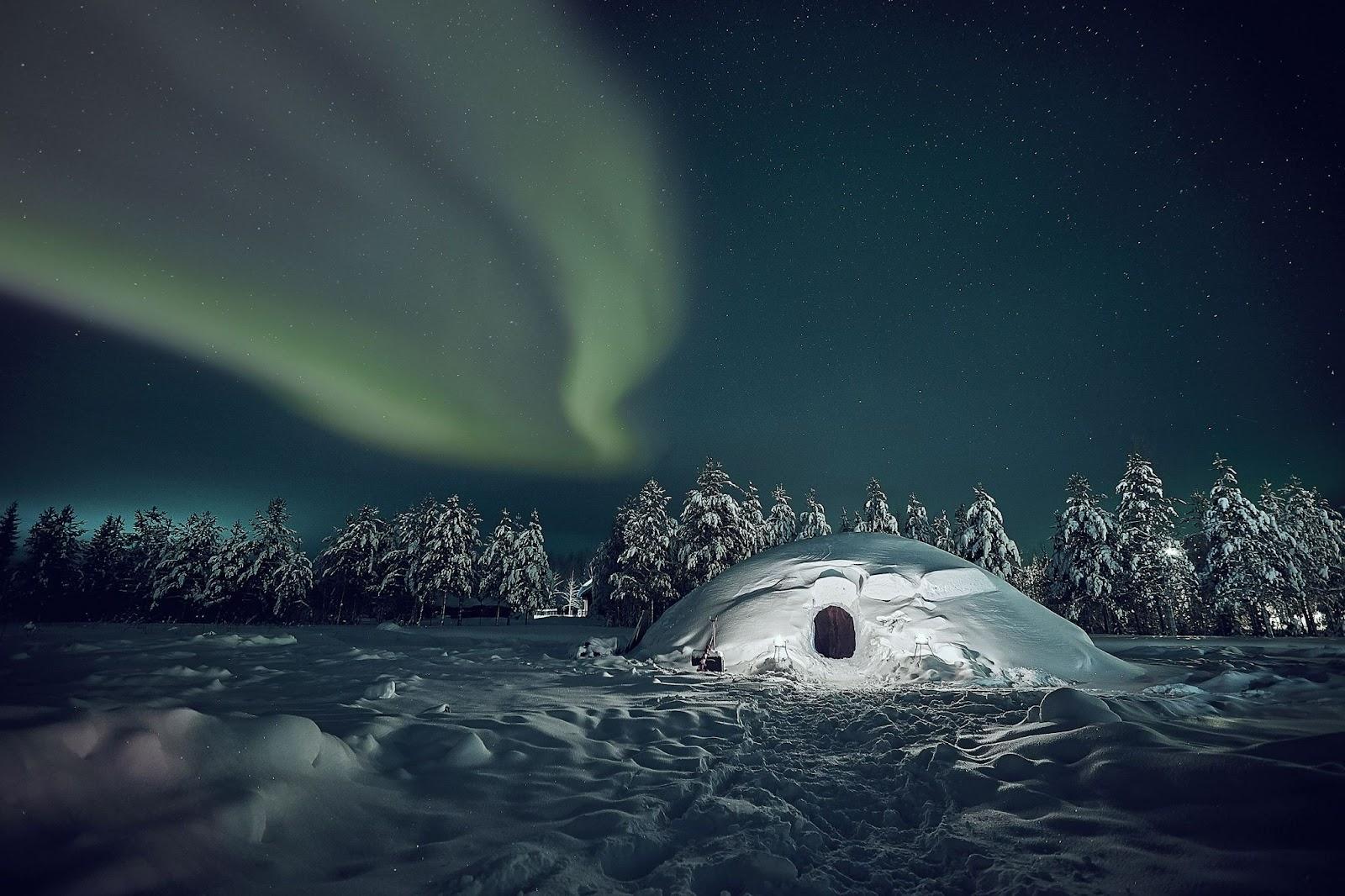 Igloo in Finland